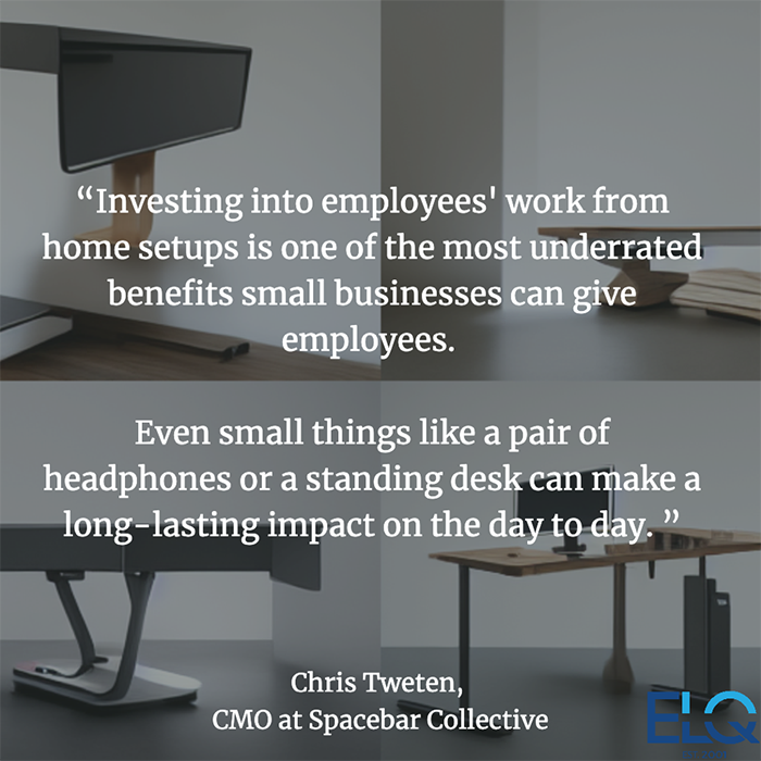 Investing into employees' work from home is an underrated benefit